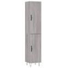 vidaXL Skříň highboard šedá sonoma 34,5 x 34 x 180 cm kompozitní dřevo