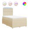 vidaXL Box spring postel s matrac&iacute; kr&eacute;mov&aacute; 120x200 cm textil