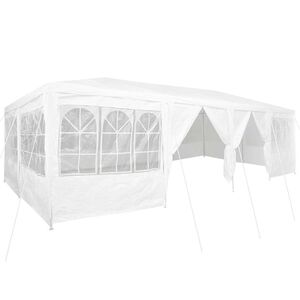 vidaXL Party Stan 800 x 400 x 266 cm B&iacute;l&aacute; Polyethylen