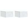 vidaXL N&aacute;stěnn&yacute; nočn&iacute; stolek 2 pcs B&iacute;l&aacute; 49 x 34,5 x 20 cm