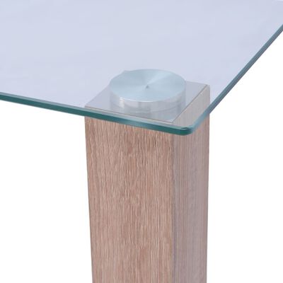 vidaXL Konferenční stolek sklo 120x60x43 cm