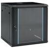 vidaXL S&iacute;ťov&eacute; skř&iacute;ně s &uacute;loži&scaron;těm Čern&aacute; 600 x 600 x 640 mm Ocel