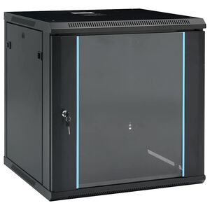 vidaXL N&aacute;stěnn&aacute; s&iacute;ťov&aacute; rozvodn&aacute; skř&iacute;ň 12U 19" IP20 600 x 600 x 640 mm
