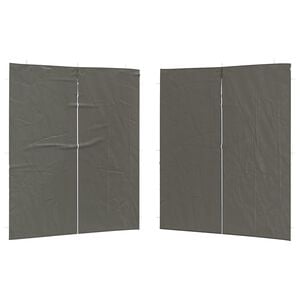 vidaXL Bočn&iacute; stěna p&aacute;rty stanu 2 pcs Antracitov&aacute; 200 x 195 cm