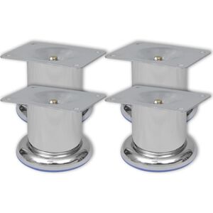 4 kulat&eacute; chromov&eacute; nohy na pohovku 60 mm