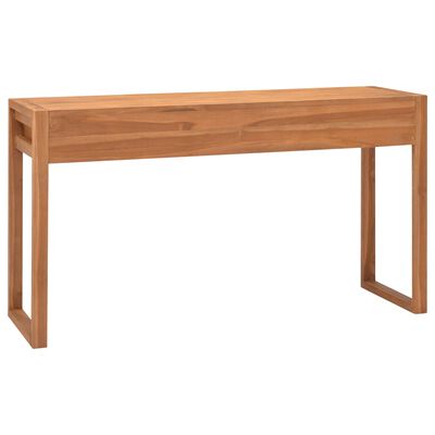vidaXL Stůl se 2 zásuvkami 120 x 40 x 75 cm masivní teakové dřevo