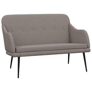 vidaXL Lavice taupe 110 x 76 x 80 cm textil
