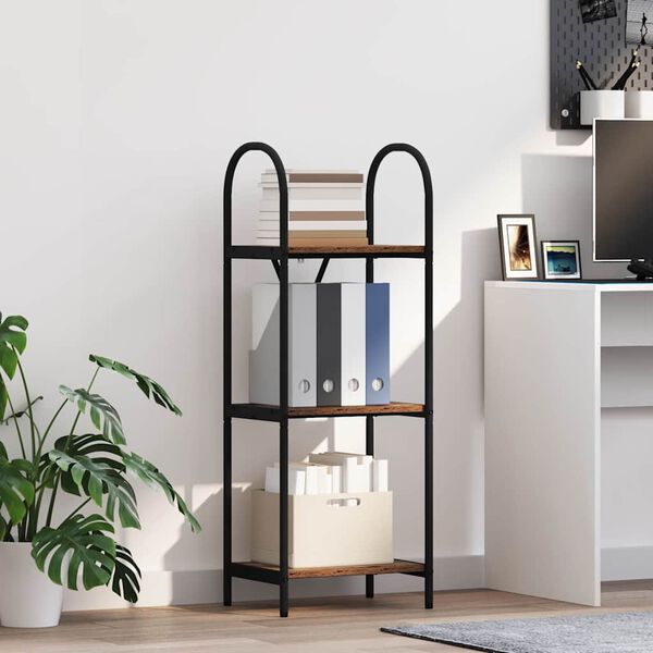 vidaXL Knihovna Star&eacute; dřevo 40 x 30 x 109 cm Kompozitn&iacute; dřevo