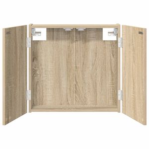 vidaXL Skř&iacute;ň na terče Dub sonoma 56 x 12 x 53,5 cm Kompozitn&iacute; dřevo