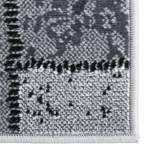 vidaXL Běhoun BCF &scaron;ed&yacute; s kostkovan&yacute;m vzorem 100 x 200 cm