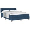vidaXL Postel s boxspringem s čelo Modr&aacute; 140 x 190 cm textil