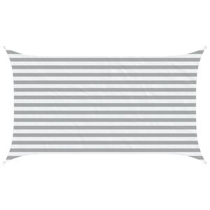 vidaXL Slunečn&iacute; plachta Světle &scaron;ed&aacute; a b&iacute;l&aacute; 3,5 x 2 m