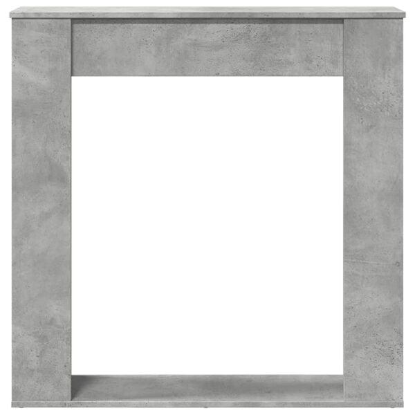 vidaXL Krbová obestavba betonově šedá 100x20x100 cm kompozitní dřevo