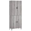 vidaXL Skř&iacute;ň highboard &scaron;ed&aacute; sonoma 69,5 x 34 x 180 cm kompozitn&iacute; dřevo