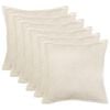 vidaXL Povlak na pol&scaron;t&aacute;ř 6 pcs HOUTEN Kr&eacute;mov&aacute; 30 x 30 cm Boucl&eacute;