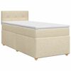 vidaXL Postel boxspring s matrac&iacute; s čelo Kr&eacute;mov&aacute; 80 x 200 cm Textil