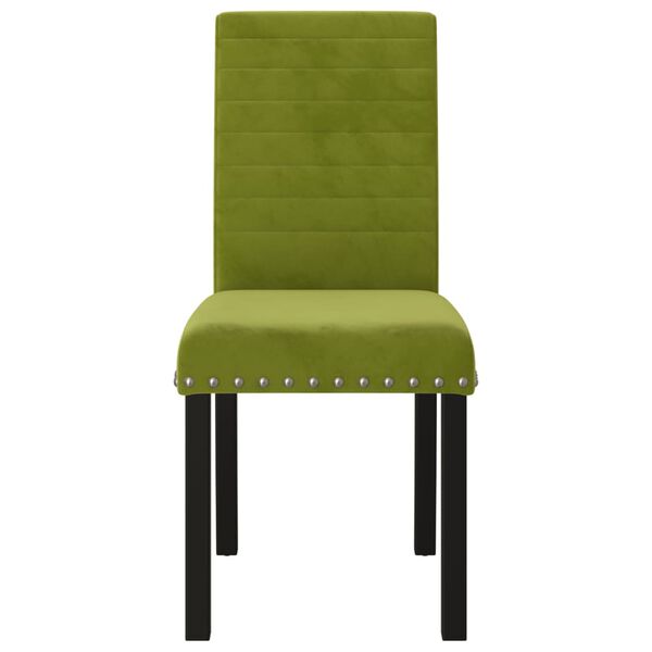 vidaXL J&iacute;deln&iacute; židle 4 ks světle zelen&eacute; samet