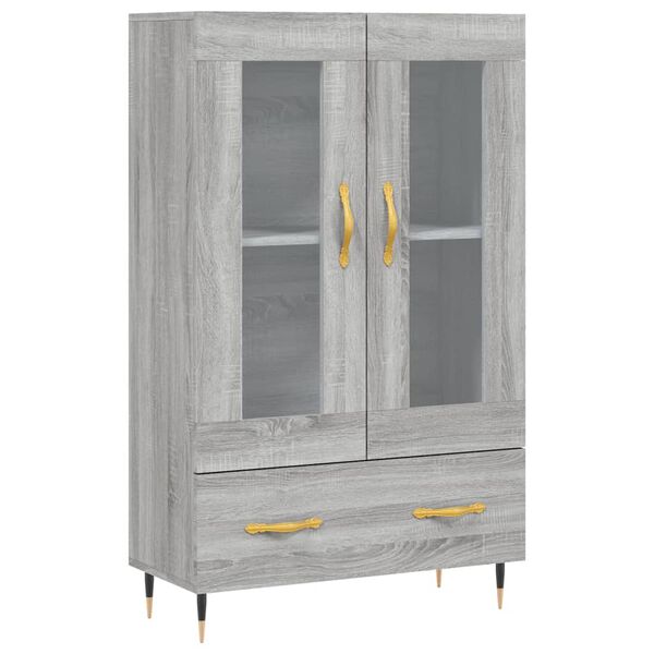 vidaXL Skř&iacute;ň highboard &scaron;ed&aacute; sonoma 69,5 x 31 x 115 cm kompozitn&iacute; dřevo