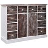 vidaXL Př&iacute;born&iacute;k s 10 z&aacute;suvkami hněd&yacute; 113 x 30 x 79 cm dřevo