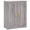 vidaXL Skříň highboard šedá sonoma 69,5 x 34 x 180 cm kompozitní dřevo