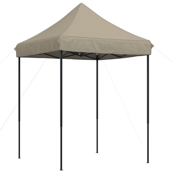 vidaXL Skládací party stan pop-up taupe 200 x 200 x 306 cm