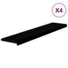 vidaXL N&aacute;&scaron;lapy na schody 4 ks hnědo-čern&eacute; 120x25x2 cm masivn&iacute; dub
