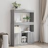 vidaXL Skříň highboard šedá sonoma 92 x 33 x 140 cm kompozitní dřevo