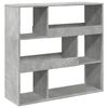 vidaXL Dělic&iacute; stěna betonově &scaron;ed&aacute; 100 x 33 x 94,5 cm kompozitn&iacute; dřevo