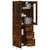 vidaXL Skř&iacute;ň highboard kouřov&yacute; dub 69,5 x 34 x 180 cm kompozitn&iacute; dřevo