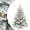 vidaXL Uměl&yacute; v&aacute;nočn&iacute; stromeček s 150 LED diodami B&iacute;l&aacute; 120 cm PE a PVC