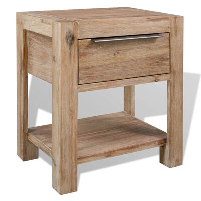 vidaXL Noční stolek masivní akáciové dřevo 40x30x48 cm