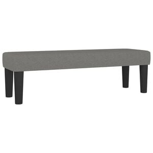 vidaXL Lavice tmavě &scaron;ed&aacute; 100x30x30 cm textil