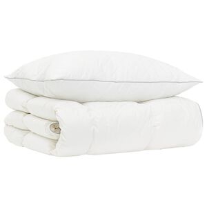 vidaXL Sada přikr&yacute;vek s 90% hus&iacute;m peř&iacute;m FULDA 2 ks 135 x 200 cm B&iacute;l&aacute;