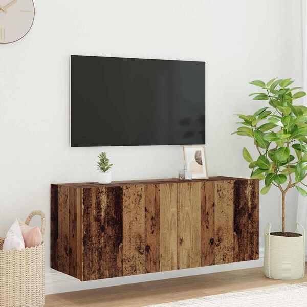 vidaXL TV wall cabinet Star&eacute; dřevo 100 x 35 x 41 cm kompozitn&iacute; dřevo