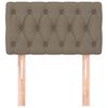 vidaXL Čelo postele taupe 80 x 7 x 78/88 cm textil