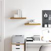 vidaXL N&aacute;stěnn&aacute; polička 2 pcs B&eacute;žov&aacute; 50 x 23 x 4 cm kompozitn&iacute; dřevo
