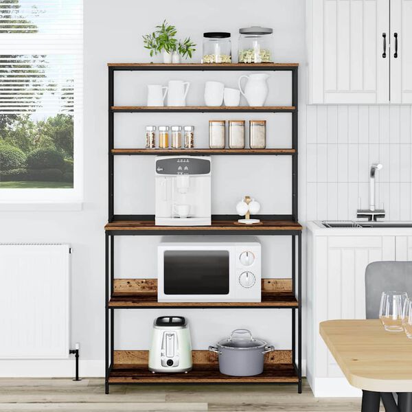 vidaXL Kuchyňsk&aacute; polička Star&eacute; dřevo 100 x 40 x 168 cm