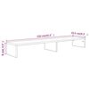 vidaXL Stojan na monitor černý 110x23,5x9 cm kompozitní dřevo