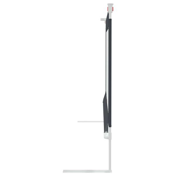 vidaXL Dětsk&aacute; z&aacute;brana k post&yacute;lce tmavě &scaron;ed&aacute; 140 x 25 cm textil