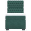 vidaXL Box spring postel s matrac&iacute; tmavě zelen&aacute; 90x200 cm samet