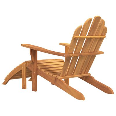 vidaXL Zahradní židle Adirondack s podnožkou masivní teakové dřevo