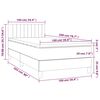 vidaXL Box spring postel s matrac&iacute; světle &scaron;ed&aacute; 100x200 cm samet