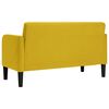 vidaXL Loveseat Sofa Žluť 109 cm samet