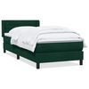 vidaXL Box spring postel s matrac&iacute; tmavě zelen&aacute; 100x220 cm samet