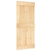 vidaXL Posuvn&eacute; dveře NARVIK Přirozen&aacute; a čern&aacute; 90 x 210 cm (213,5 cm)