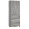 vidaXL Skř&iacute;ň highboard &scaron;ed&aacute; sonoma 69,5 x 34 x 180 cm kompozitn&iacute; dřevo