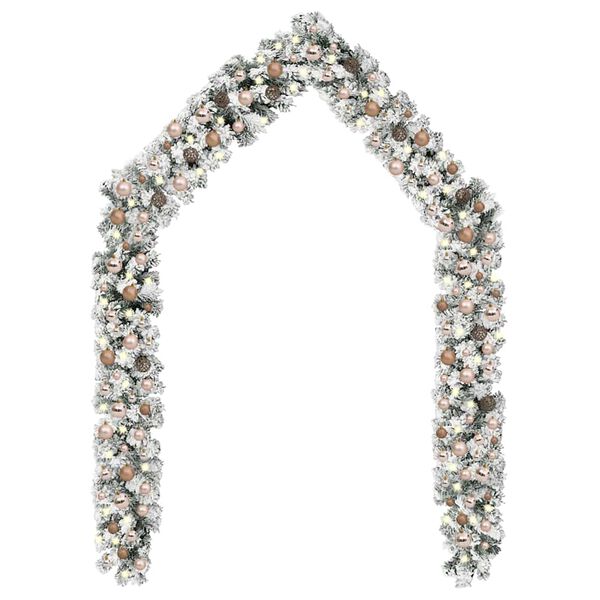 vidaXL V&aacute;nočn&iacute; girlanda s LED a sadou koul&iacute; zelen&aacute; 20 m PVC