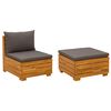 vidaXL Zahradn&iacute; lounge set 2 Kus Hněd&aacute; Masivn&iacute; ak&aacute;tov&eacute; dřevo