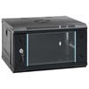 vidaXL S&iacute;ťov&yacute; kabinet s &uacute;loži&scaron;těm Black 530 x 400 x 300 mm Ocel