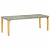 vidaXL Zahradn&iacute; lavice 80 cm polyratan &scaron;ed&aacute;